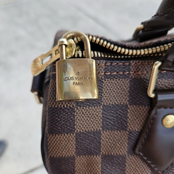 *SOLD* Louis Vuitton Speedy 25 Ebene Bandouliere Handbag Crossbody - Picture 15 of 17